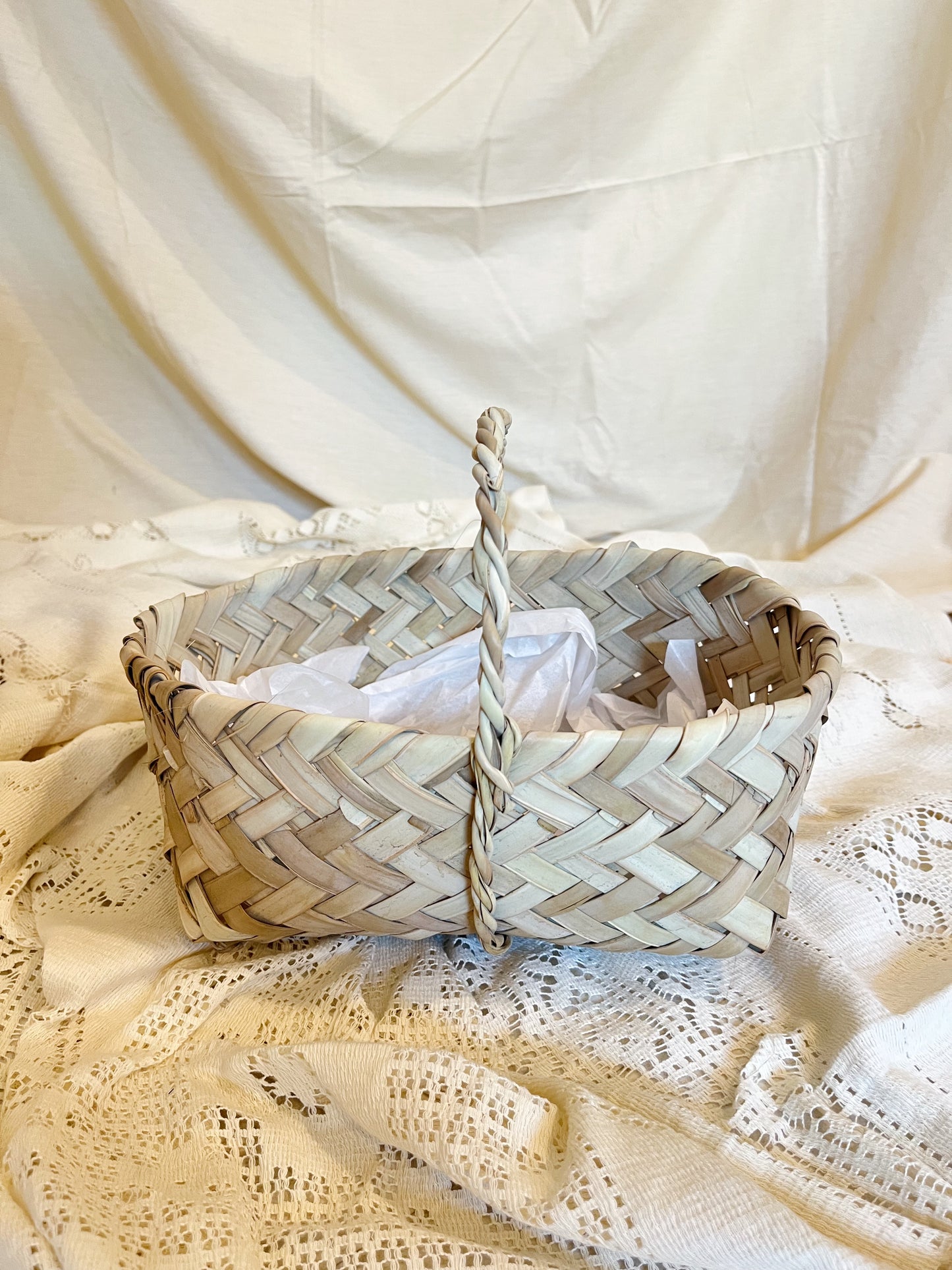 Date Leaf Basket with handle