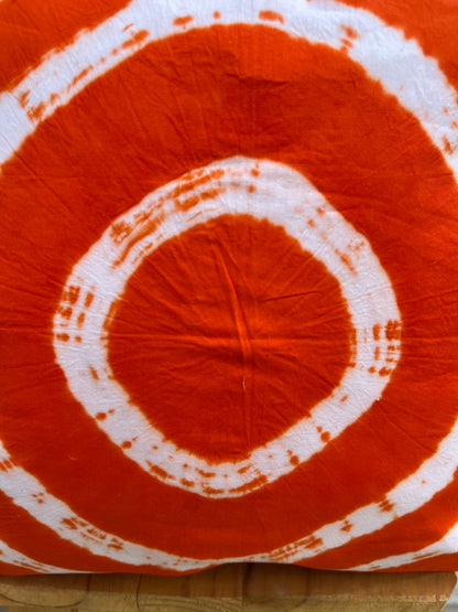 Bandhni Orange Circle