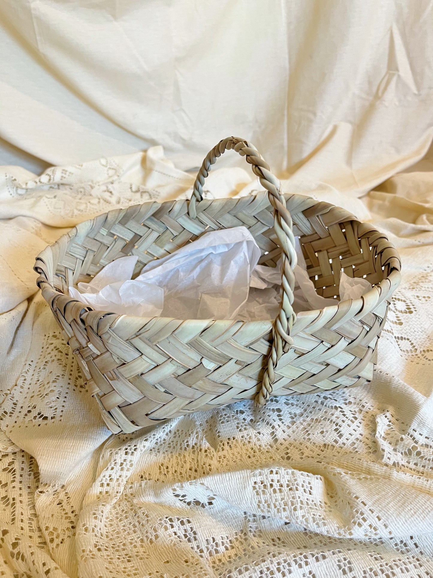 Date Leaf Basket with handle