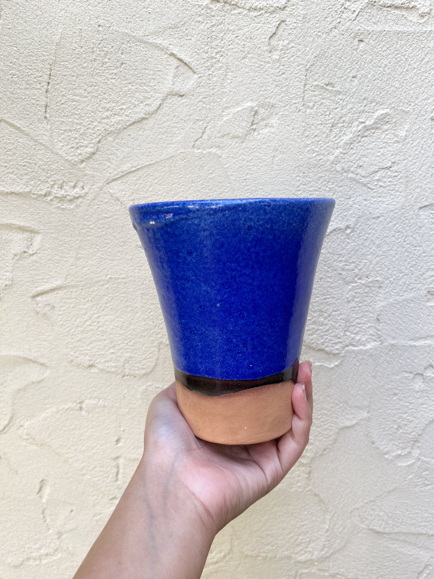 Teracotta Vase Dark Blue