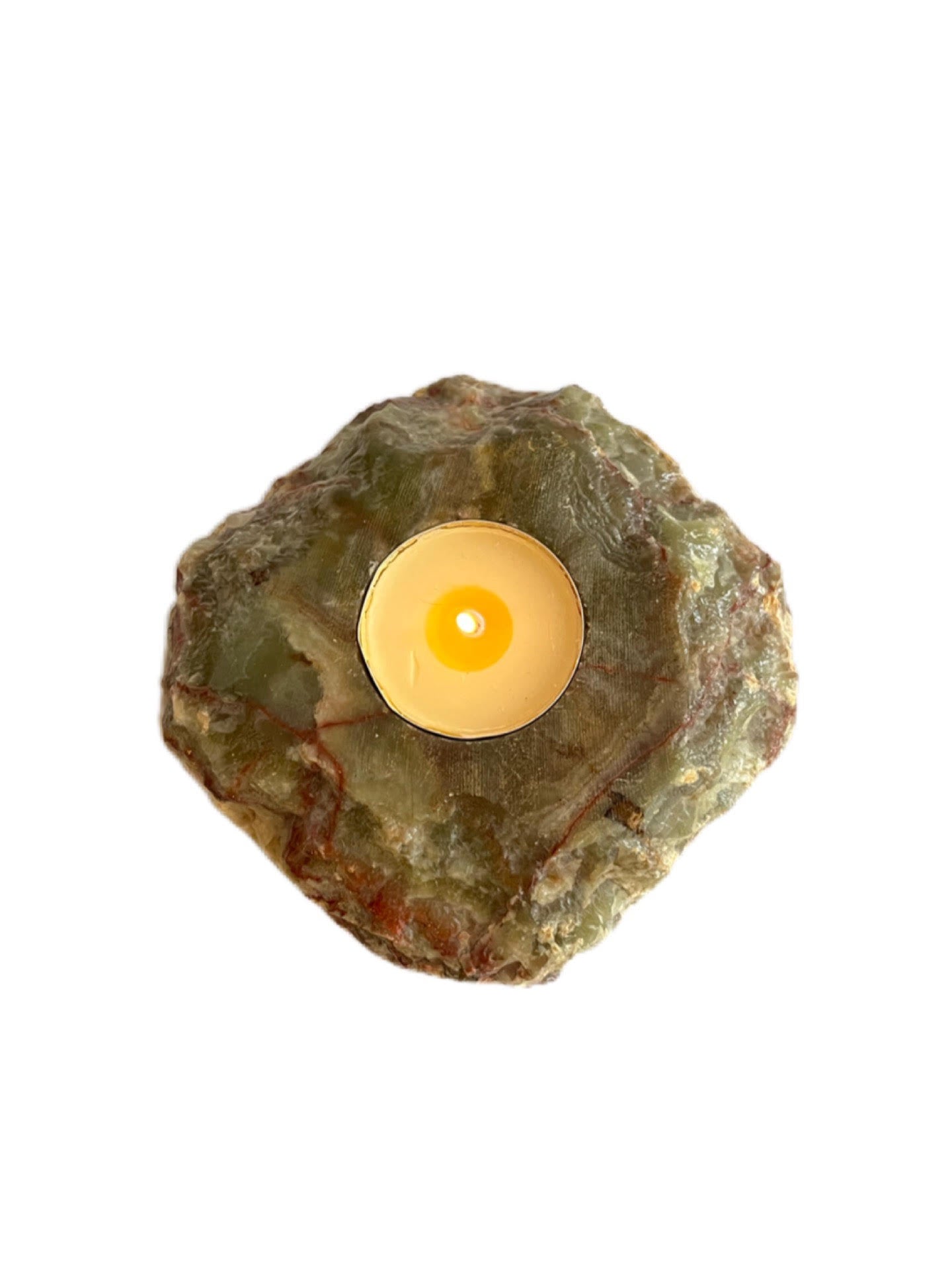 Gaia Onyx Tea-light Candle Holder